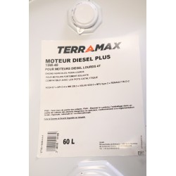 Fût Bidon de 60L Huile Moteur TERRAMAX 15W40 Moteur Diesel Plus - 68769