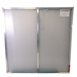 Rehausse SKYDÔME Pyrodôme Evolupneu Chanfreiné SD SL250 140x140cm Pca10 Opal Ht310