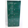 Bloc de 10 Boites aux Lettres LEABOX Collectives Extérieur Mural Vert - 2x5