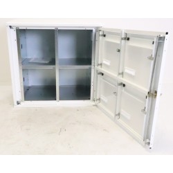 Bloc de 4 Boîtes aux Lettres LEABOX Collective Extérieur Blanc Sans Pieds - 2x2 - NEUF