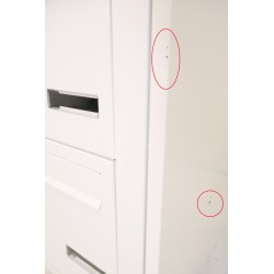Bloc de 4 Boîtes aux Lettres LEABOX Collective Extérieur Blanc Sans Pieds - 2x2 - NEUF
