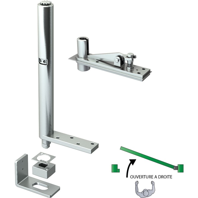 Kit Pivot Ferme-Porte MANTION Ouverture à Droite pour Portes jusqu'à 200kg Kit Pivot Ferme-Porte MANTION Ouverture à Droite pour Portes jusqu'à 200kg