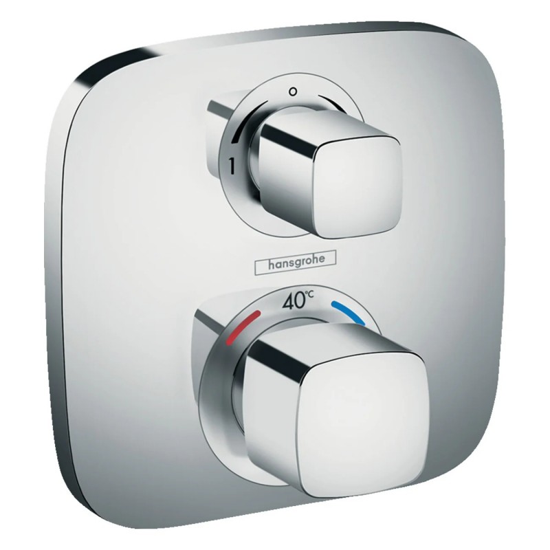 Set de Finition Façade HANSGROHE Ecostat E Pour Mitigeur Thermostatique Encastré Chromé