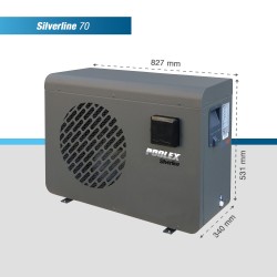 Pompe à Chaleur de Piscine 7kW POOLSTAR Poolex Silverline 70 Monophasé - PC-SLP070