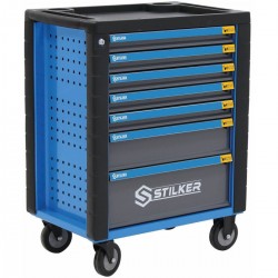 Servante Mobile d'atelier STILKER 7 Tiroirs Sans Outils Fermeture Centralisée
