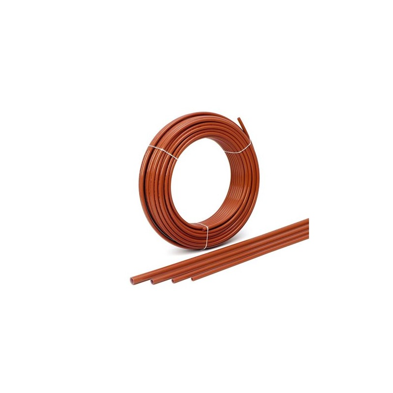 Couronne 500m de Tube PER Réticulé BAO REHAU Rautherm Ø16x1,5mm Rouge