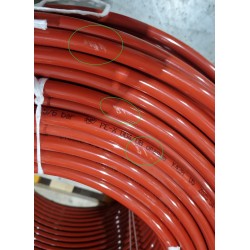 Couronne 500m de Tube PER Réticulé BAO REHAU Rautherm Ø16x1,5mm Rouge pas cher.