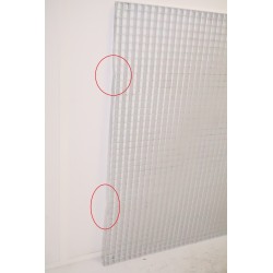 Grille Caillebotis en Aluminium 1350X1350 mm Maille 30X30 mm Blanc - NEUVE