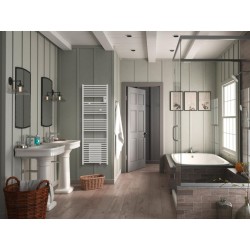 Sèche-Serviettes Mixte Eau Chaude 924W et Soufflerie Électrique 1000W THERMOR Riva 4 471264