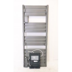 Sèche-Serviettes Electrique 1750W ATLANTIC Adélis Connecté avec Soufflerie Gris Anthracite - 861652