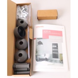 Sèche-Serviettes Electrique 1750W ATLANTIC Adélis Connecté avec Soufflerie Gris Anthracite - 861652