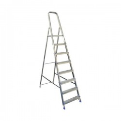 Escabeau Aluminium 8 Marches VERITT Hauteur d'Accès 3,5m Charge 150kg - ALW508