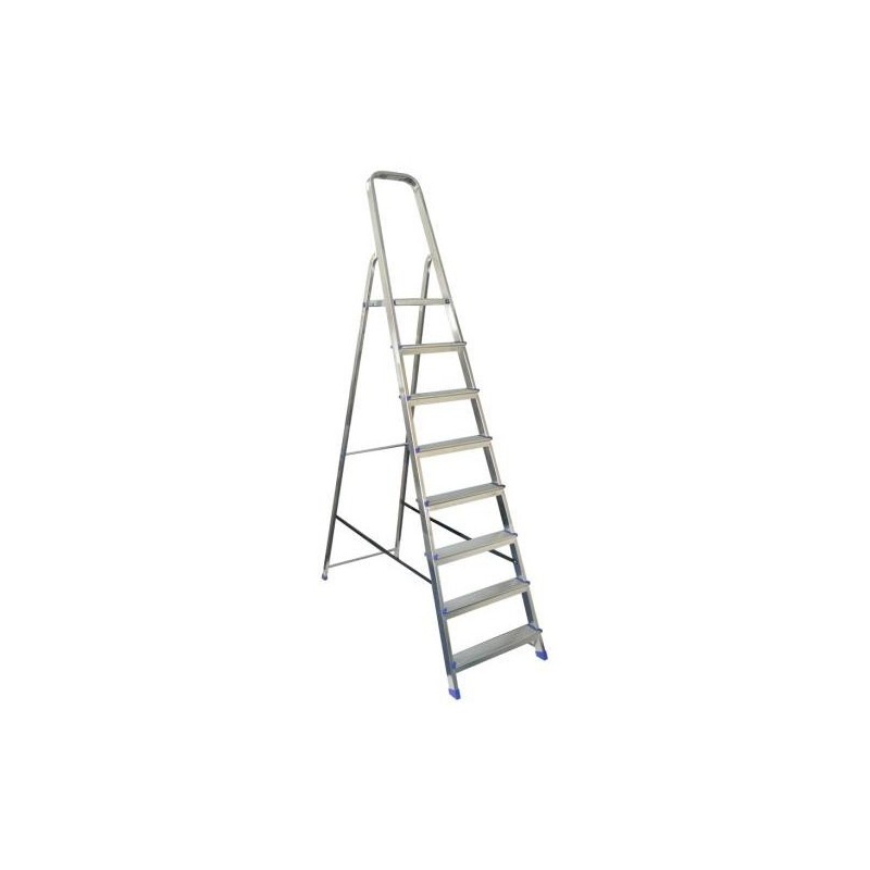 Escabeau Aluminium 8 Marches VERITT Hauteur d'Accès 3,5m Charge 150kg - ALW508 Escabeau Aluminium 8 Marches VERITT Hauteur d'Accès 3,5m Charge 150kg - ALW508