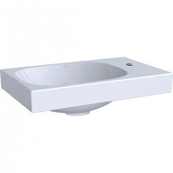 Lave-Mains Céramique GEBERIT Acanto Avec Trou Robinetterie à Droite 40x25cm