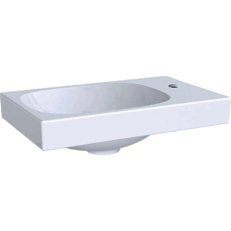 Lave-Mains Céramique GEBERIT Acanto Avec Trou Robinetterie à Droite 40x25cm