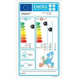 Unité Intérieure de Climatisation Réversible 2,5kW ALTECH ALTe300 Monosplit ou Multisplit 4210290