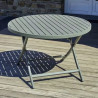 DCB GARDEN - Table Pliante Ronde Marius Ø110 - MARIUS-TB110-KAKI