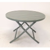 DCB GARDEN - Table Pliante Ronde Marius Ø110 - MARIUS-TB110-KAKI