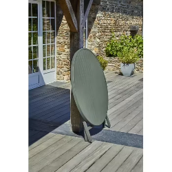 DCB GARDEN - Table Pliante Ronde Marius Ø110 - MARIUS-TB110-KAKI
