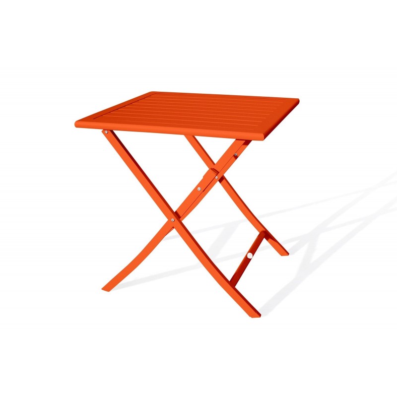 Table de Jardin Pliante 2 Personnes DCB GARDEN Marius Guéridon en Aluminium 70x70 cm Orange - MARIUS-TB70 Table de Jardin Pliante 2 Personnes DCB GARDEN Marius Guéridon en Aluminium 70x70 cm Orange - MARIUS-TB70