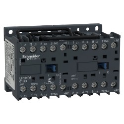 Contacteur Inverseur SCHNEIDER TeSys 3P - AC-3 440V - 9A - bobine 24Vcc - LP2K0901BD