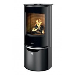 Poêle à Bois en Acier 6kW DEVILLE Eguzki Longueur de Bûches 40cm