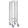 Chariot Échelle à Glissières MATFER BOURGEAT Optimo GN11 de Pâtissier Boulangerie Inox 20 Niveaux 600x400mm - 775525