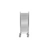 Chariot Échelle à Glissières MATFER BOURGEAT Optimo GN11 de Pâtissier Boulangerie Inox 20 Niveaux 600x400mm - 775525