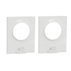 Lot de 2 Plaques de Finition à Pince SCHNEIDER Odace Styl 1 Poste Blanc - S520742