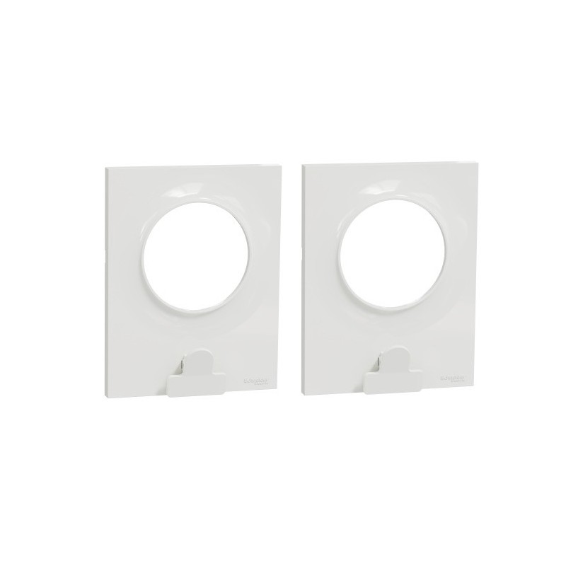 Lot de 2 Plaques de Finition à Pince SCHNEIDER Odace Styl 1 Poste Blanc - S520742 Lot de 2 Plaques de Finition à Pince SCHNEIDER Odace Styl 1 Poste Blanc - S520742