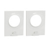 Lot de 2 Plaques de Finition à Pince SCHNEIDER Odace Styl 1 Poste Blanc - S520742