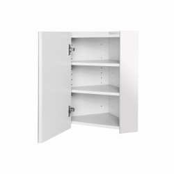 Armoire de Toilette d'Angle à Suspendre ALLIBERT Corsa 2 étagères Armoire de Toilette d'Angle à Suspendre ALLIBERT Corsa 2 étagères