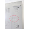 Armoire Vestiaire 12 Cases Portes Plexiglas CARAY Avec Prises Électriques pas cher.