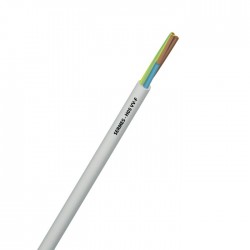 Couronne 100m de Câble Électrique Domestique Souple Isolé SERMES H05VV-F Gris 2x2,5mm²