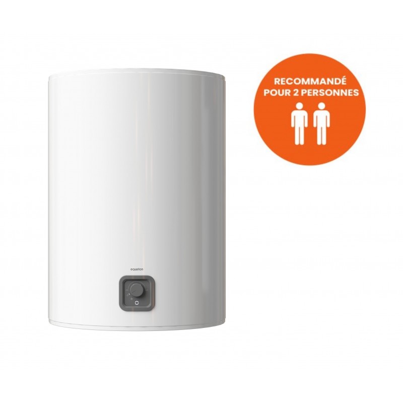 Chauffe-Eau Électrique 75L EQUATION Utilis Stéatite Vertical Mural
