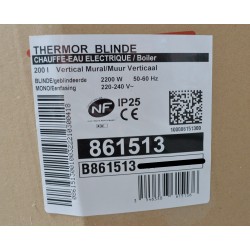 THERMOR 861513 - Chauffe-Eau Électrique 200 L Blindé Vertical Mural THERMOR 861513 - Chauffe-Eau Électrique 200 L Blindé Vertical Mural