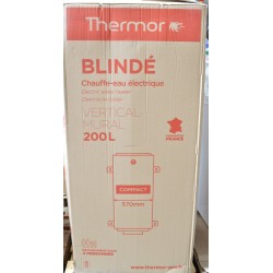 THERMOR 861513 - Chauffe-Eau Électrique 200 L Blindé Vertical Mural THERMOR 861513 - Chauffe-Eau Électrique 200 L Blindé Vertical Mural