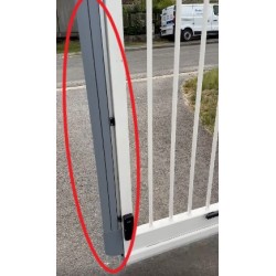 Barre Palpeuse Bord Sensible de Sécurité CAME en Caoutchouc avec Contact Mécanique L2000mm Gris- 001DFWN2000