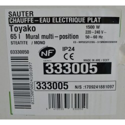 Chauffe-Eau SAUTER 333005 Chauffe-Eau SAUTER 333005