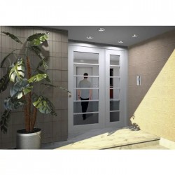 Clavier à Codes URMET Zamac 22 Codes Perçage T25 12 Boutons et Bouton Porte Gris - CE20ZG54