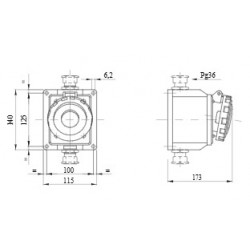 GEWISS-Socle-de-Prise-en-Saillie-à-10°-3p+t63a-380-415v-Rouge- GW63452