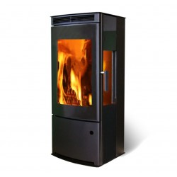Poêle à Bois en Acier 9,1kW SUPRA Anaya Tri-vision Eco Design