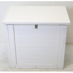 Coffre de Rangement PVC Pour 2 Bouteilles de Gaz Blanc