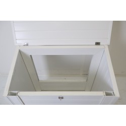 Coffre de Rangement PVC Pour 2 Bouteilles de Gaz Blanc