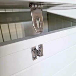 Coffre de Rangement PVC Pour 2 Bouteilles de Gaz Blanc