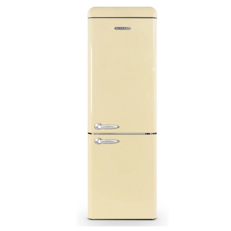 Réfrigérateur Combiné Vintage Rétro 304L SCHNEIDER Feeling's 2 Portes Crème