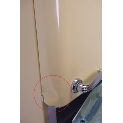 Réfrigérateur Combiné Vintage Rétro 304L SCHNEIDER Feeling's 2 Portes Crème pas cher.