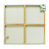 Lot de 5 Châssis Toiles 3D 100% Coton MONALI Grain Moyen pour Peinture 100x100cm