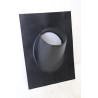Solin Toiture Inox Ardoise DIXNEUF Pente 30° à 45° Ø230mm avec Collet Noir