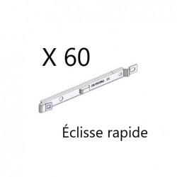 Chemins de Câbles OB PROFILS 8 Goulottes L3mxl310mmxh54mm + 11 Couvercles L2m + Accessoires fixation - OB2-200